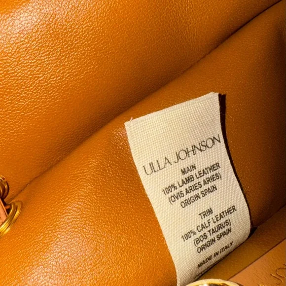 Ulla Johnson Adria Pleated Wave Leather Wristlet / Crossbody Bag. EUC. - Picture 8 of 9